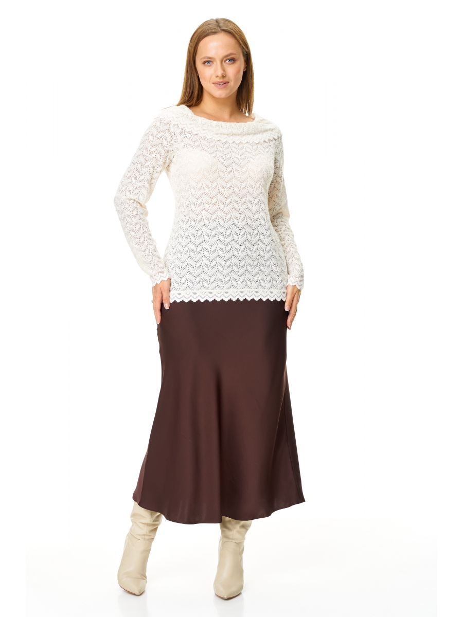 Юбочные костюмы М-7684 шампань и шоколад 6286₽