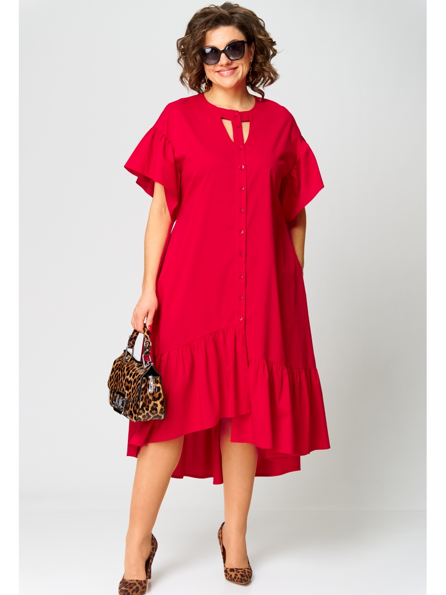 Платье 7303 красный 7751₽