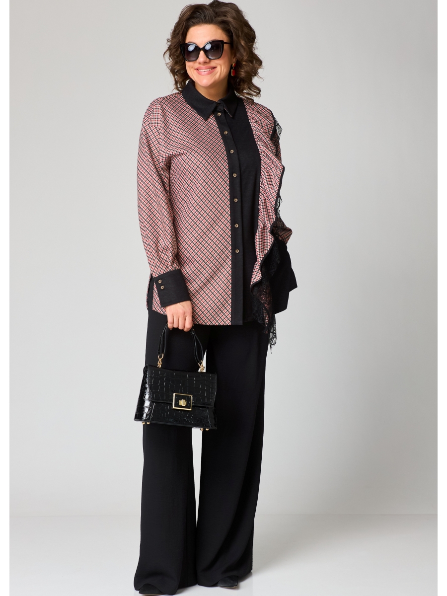 Блузка 198-1В красный