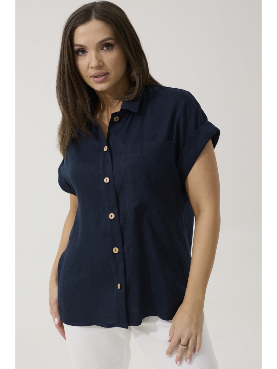 Блузка 1172 темно-синий 6616₽
