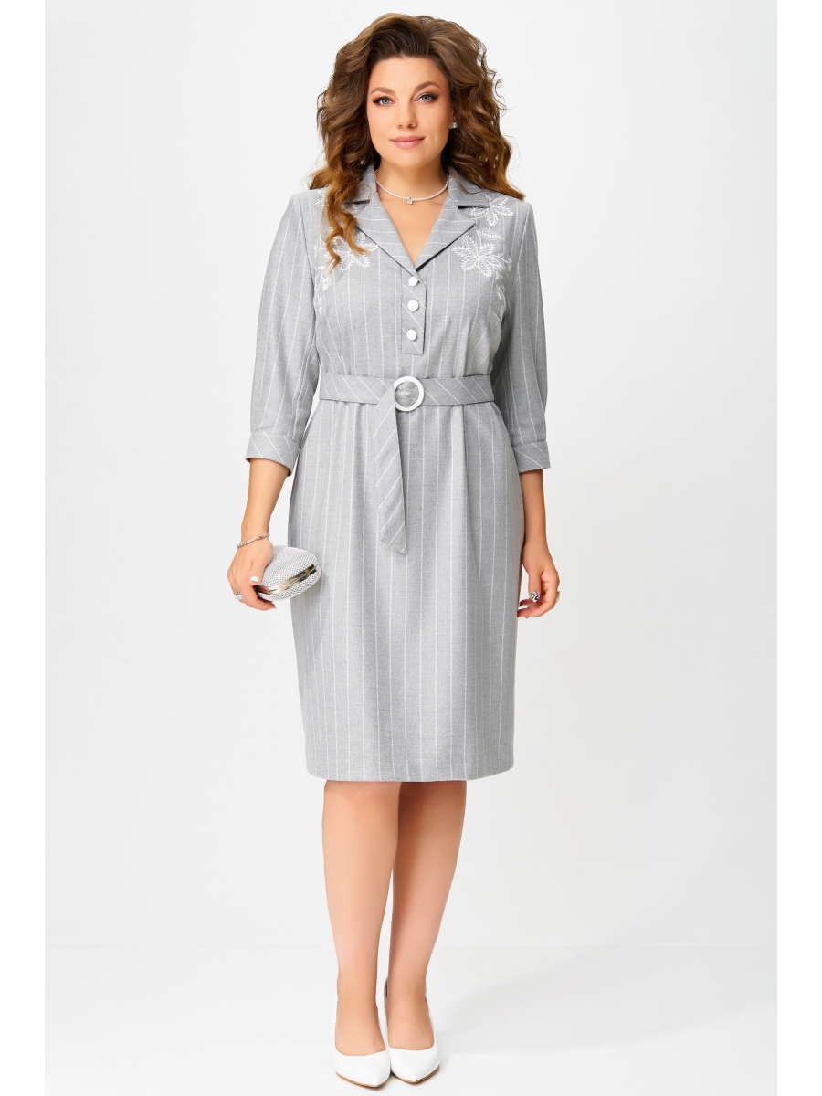 Платье 5071 серый ледник