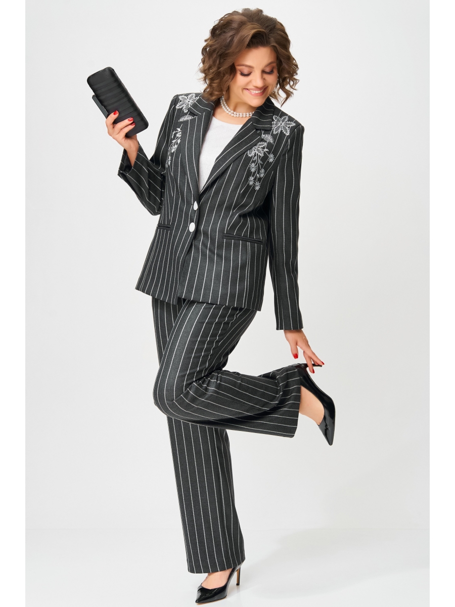 Брючные костюмы 4104 темный графит 13745₽