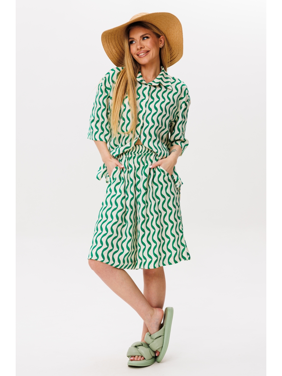 Костюмы с шортами 2120 зеленый