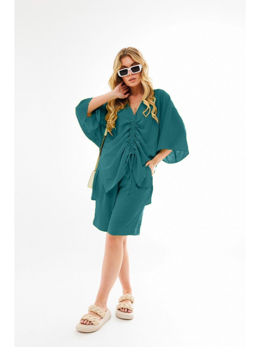 Костюмы с шортами 2034-1 морская волна 9041₽