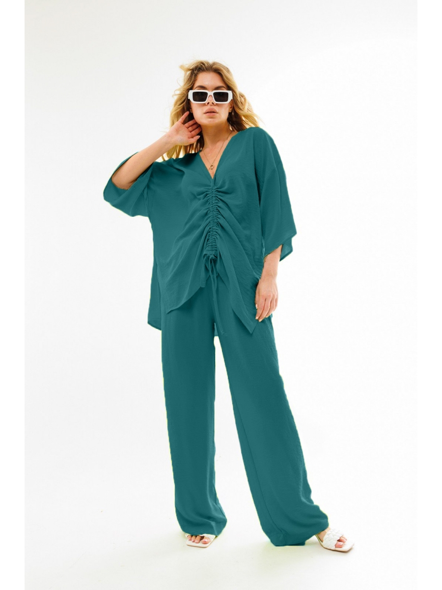 Брючные костюмы 2035-1 морская волна 9574₽