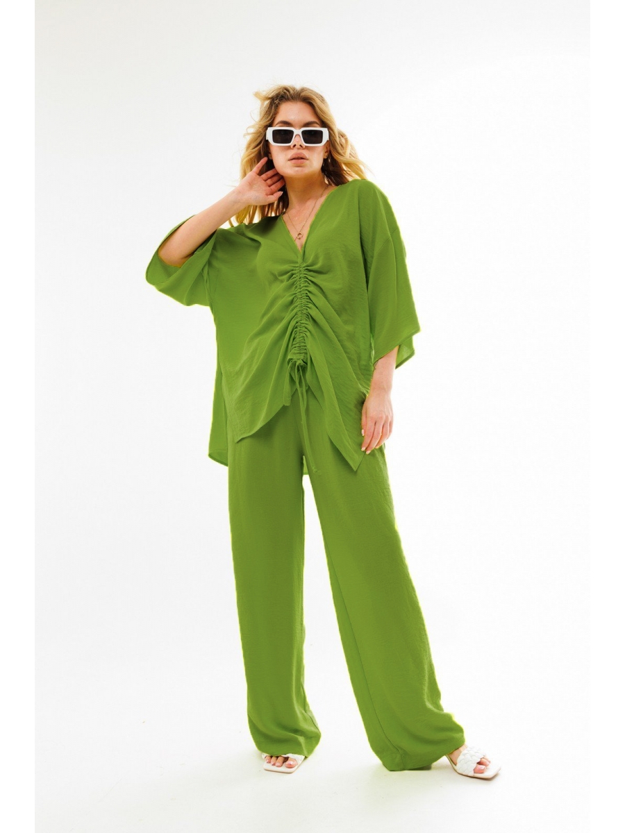 Брючные костюмы 2035-2 шартрез 9574₽