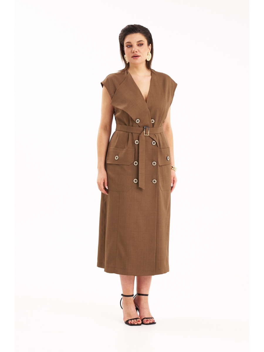 Платье 1109 коричневый 8721₽