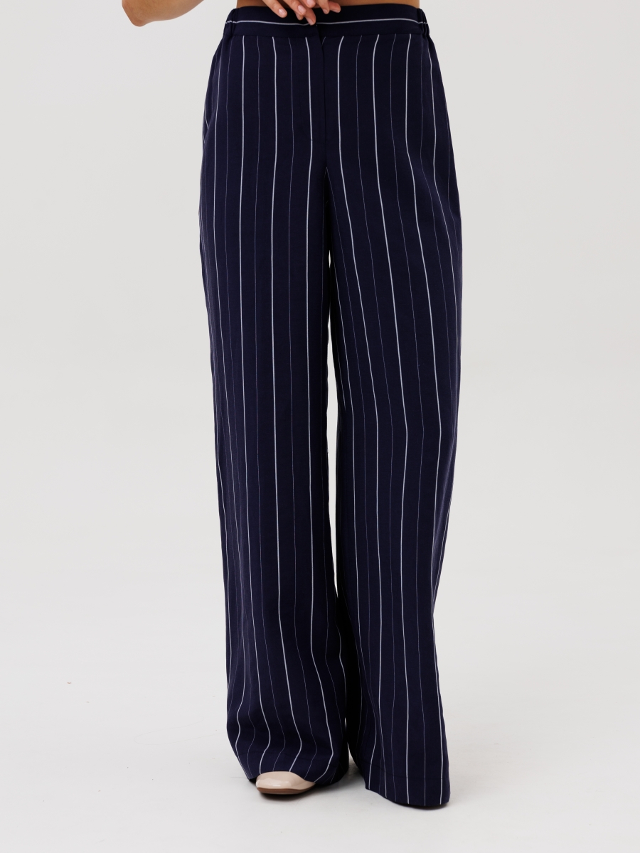 Брюки 35204 синий полоска 5044₽
