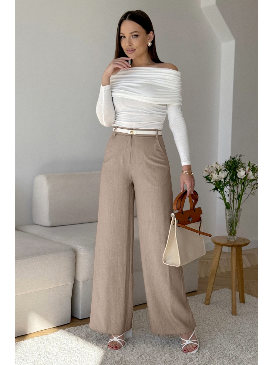 Брюки S036 капучино