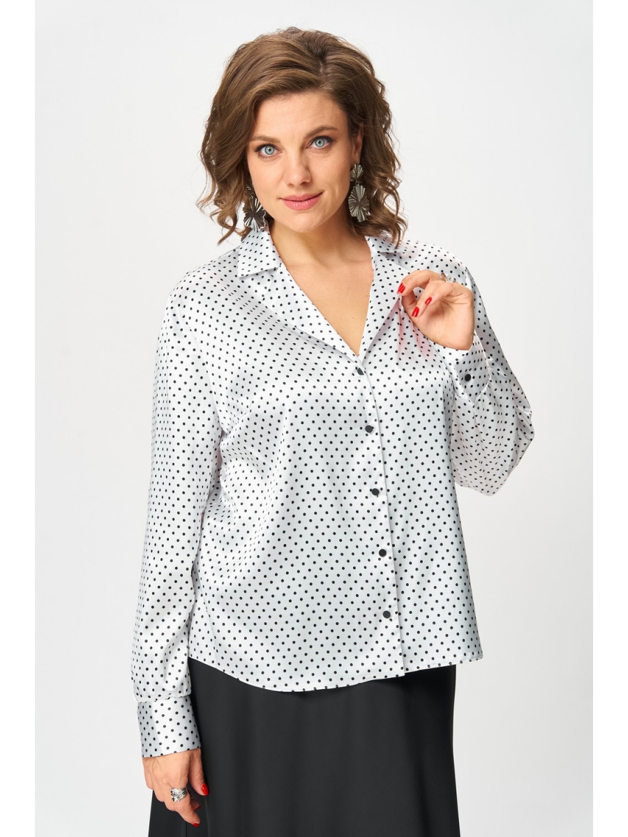 Блузка 2173 белыйгорох 5917₽
