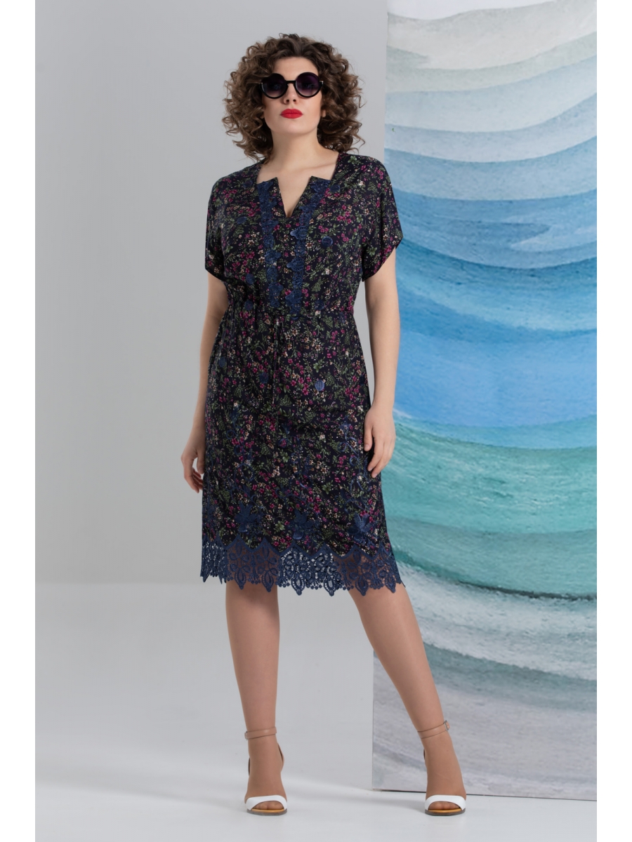 

Платье 1012-1, Синий, 1012-1