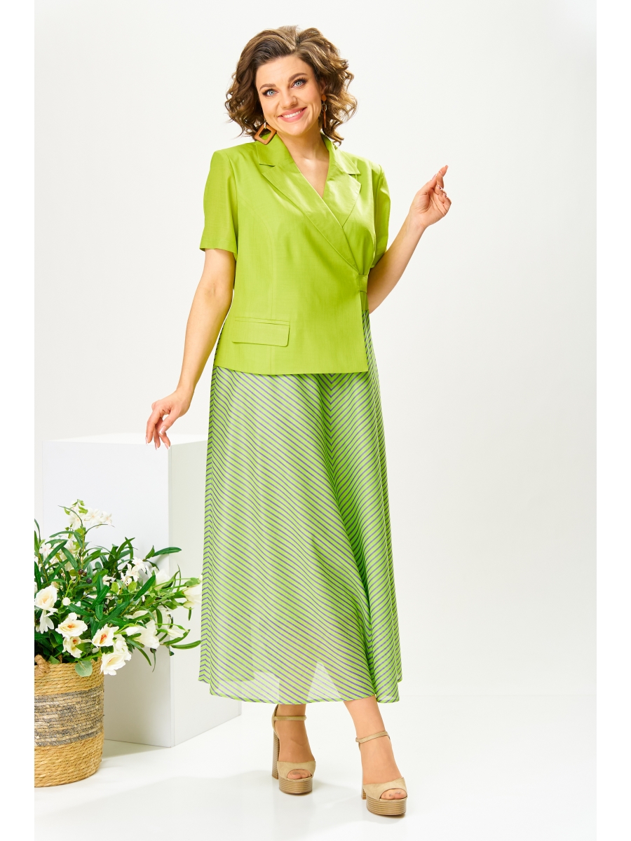 Платье 1-2782 зелёный 8071₽