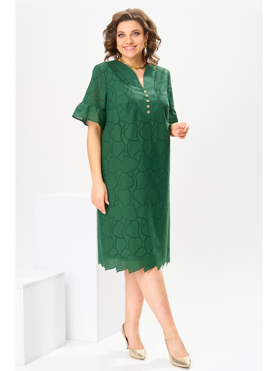 Платье 1-2802 изумруд 10224₽