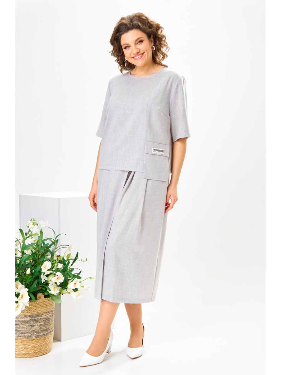 Брючные костюмы 2-2775 светло-серый 8187₽