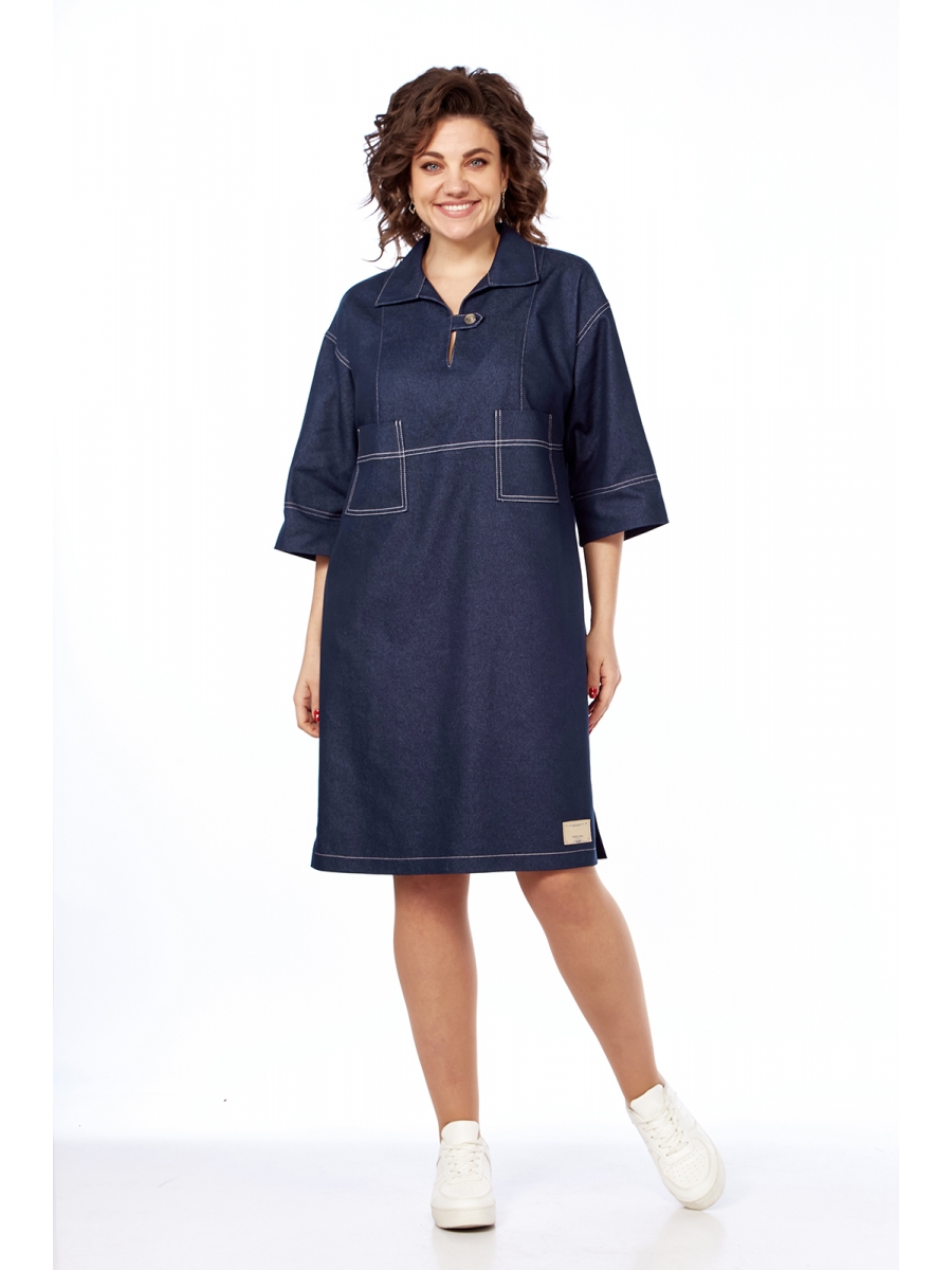 Платье 27621 синие тона 7266₽