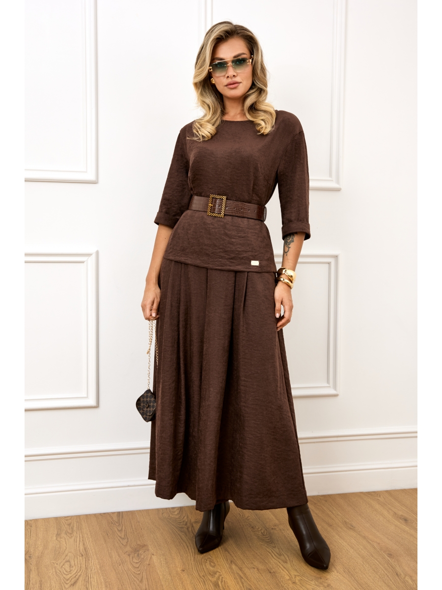 Брючные костюмы 5825-1 кофейный 10224₽