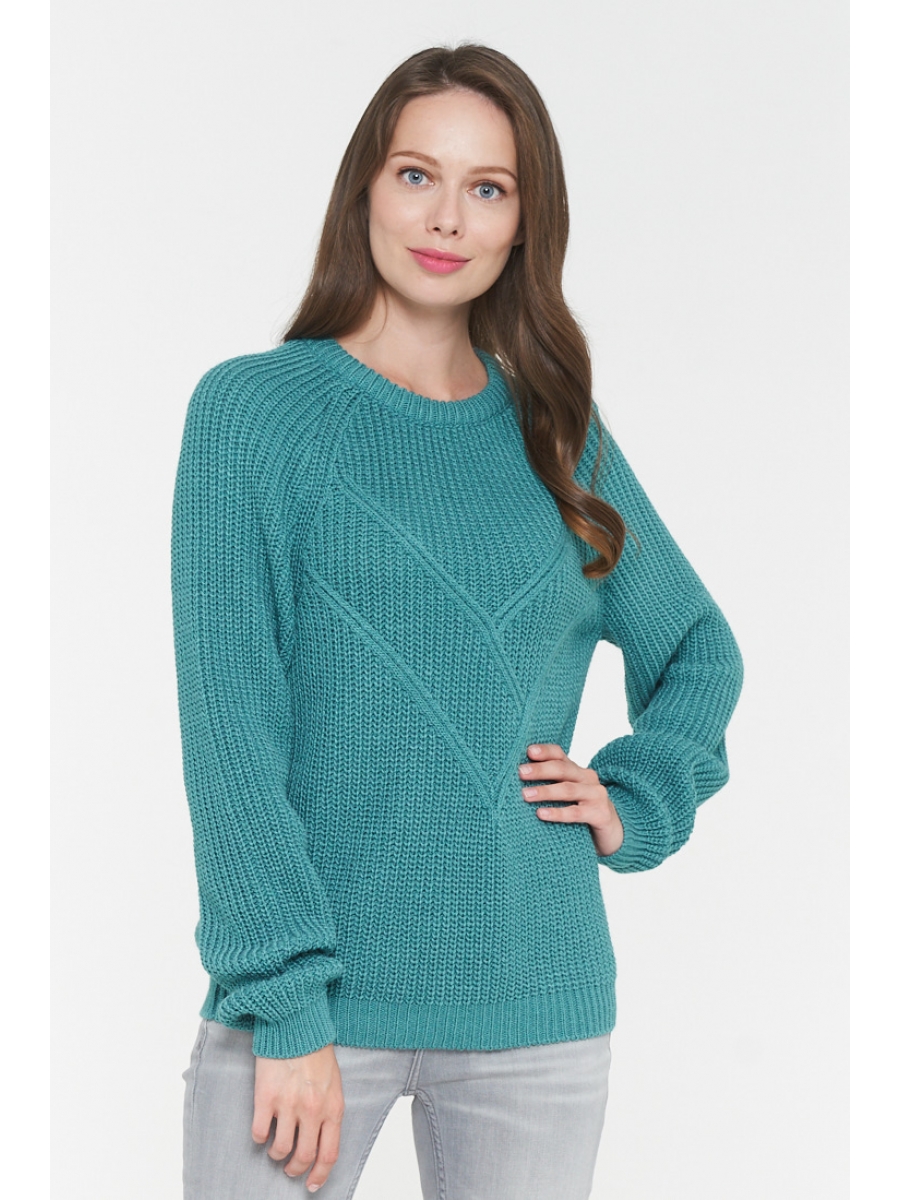 

Кофты, джемперы Джемпер женский 192-4968, Бирюзовый, Джемпер женский 192-4968