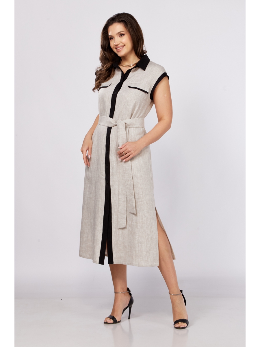 Платье 425-069 цвет натурального льна 12446₽