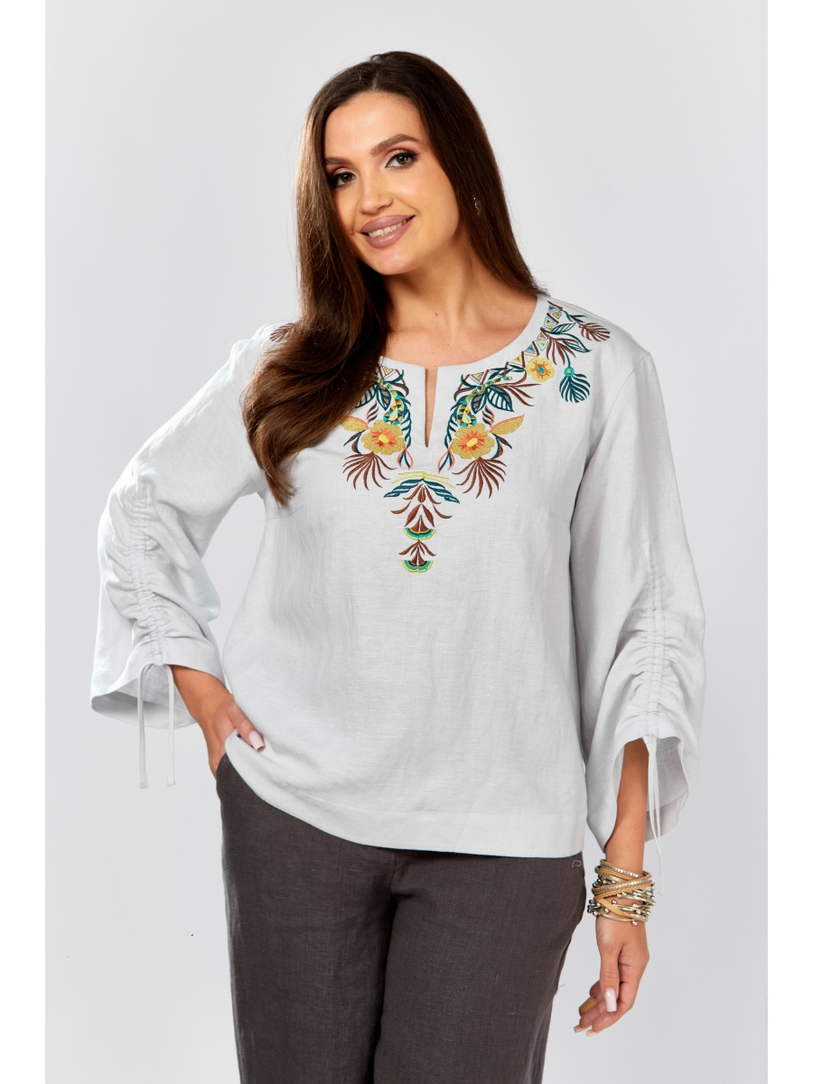 Блузка 625-074 светло-серый