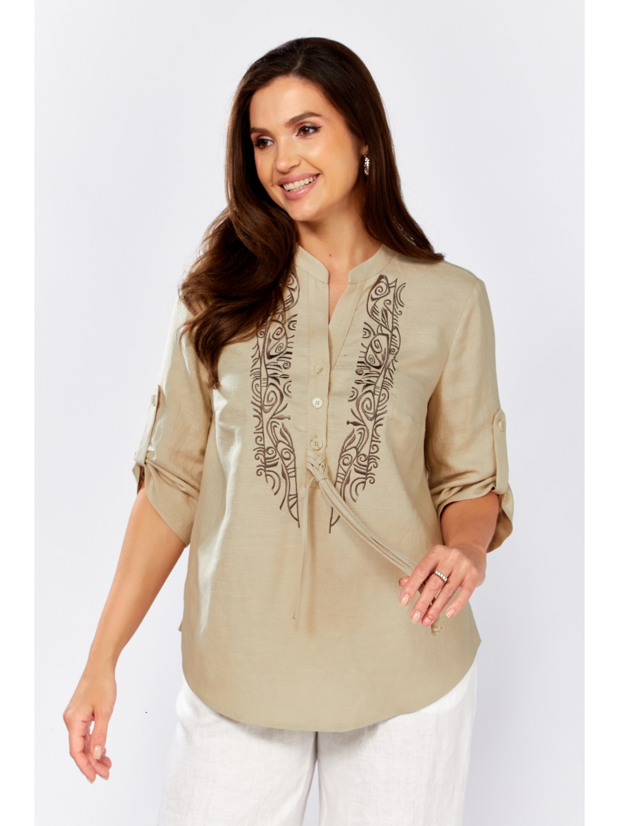 Блузка 625-076 бежевый