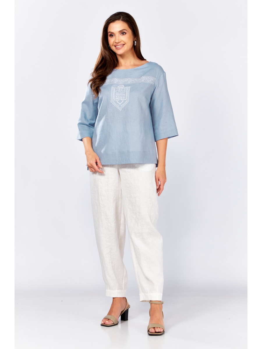 Блузка 625-077 голубой