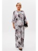 Брючный костюм артикул: 1010.1 графит (принт цветы) от Anastasia - вид 12
