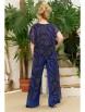 Брючный костюм артикул: 1100.1 принт/синий от Anastasia - вид 4