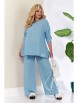 Брючный костюм артикул: 1102.1 голубой от Anastasia - вид 1