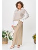 Брючный костюм артикул: 1242 молочно-бежевый от Anastasia - вид 17