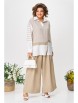 Брючный костюм артикул: 1242 молочно-бежевый от Anastasia - вид 5