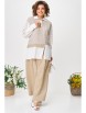 Брючный костюм артикул: 1242 молочно-бежевый от Anastasia - вид 1