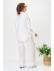 Брючный костюм артикул: 1239 белый от Anastasia - вид 2