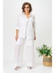 Брючный костюм артикул: 1239 белый от Anastasia - вид 19