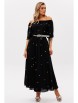 Платье артикул: 1237 черный (принт горох) от Anastasia - вид 4