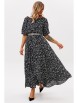 Платье артикул: 1237 черный (принт камушки) от Anastasia - вид 2