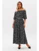 Платье артикул: 1237 черный (принт камушки) от Anastasia - вид 4