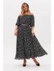 Платье артикул: 1237 черный (принт камушки) от Anastasia - вид 7