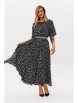 Платье артикул: 1237 черный (принт камушки) от Anastasia - вид 11