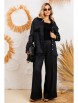 Брючный костюм артикул: 1239 черный от Anastasia - вид 4