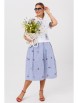 Юбочный костюм артикул: 1248.1 белый/голубой от Anastasia - вид 14