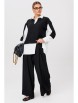 Брючный костюм артикул: 1242 черно-белый от Anastasia - вид 18