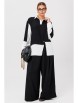 Брючный костюм артикул: 1242 черно-белый от Anastasia - вид 8