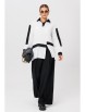 Брючный костюм артикул: 1242 бело-черный от Anastasia - вид 1
