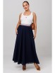 Юбочный костюм артикул: 1262 темно-синий от Anastasia - вид 6
