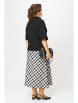Юбка артикул: 1279 черно-белый (клетка) от Anastasia - вид 2
