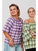 Блузка артикул: 1255 фиолетовый от Anastasia - вид 14