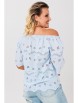 Блузка артикул: 1131.2 голубой от Anastasia - вид 6