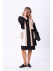 Плательный костюм артикул: 1276 черный/черный+молочный+беж от Anastasia - вид 12