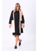 Плательный костюм артикул: 1276 черный/черный+молочный+беж от Anastasia - вид 8