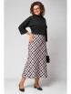 Юбочный костюм артикул: 1284 черный/клетка от Anastasia - вид 7